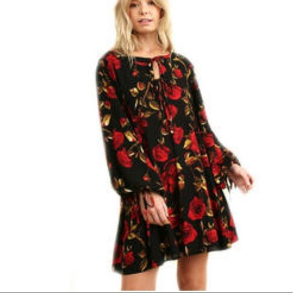 UMGEE FLORAL BOHO DRESS SZ - Picture 1 of 5